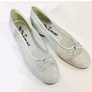 NINA SLIP ON PRINCESS SILVER SPARKLE